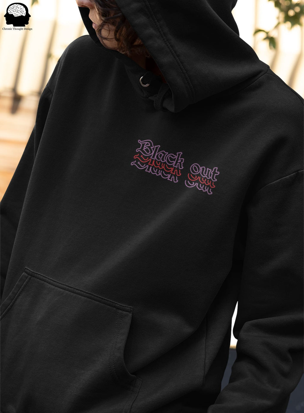 Black Out Hoodie - Clothing